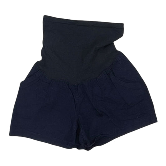 Mat Shorts By Motherhood In Blue, Size:L