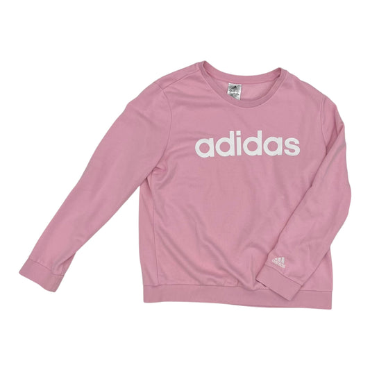 Athletic Sweatshirt Crewneck By Adidas In Pink, Size:Xl