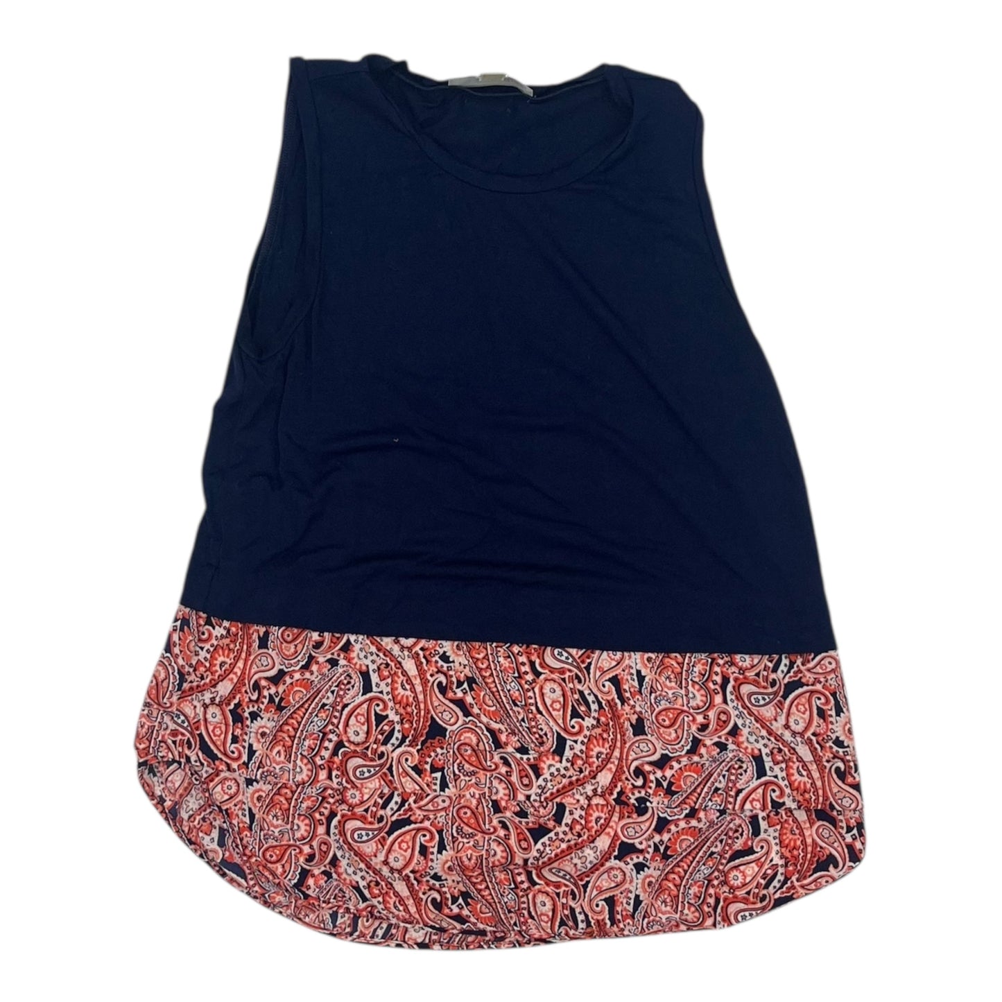 Top Sleeveless Designer By Michael Kors In Navy, Size:S