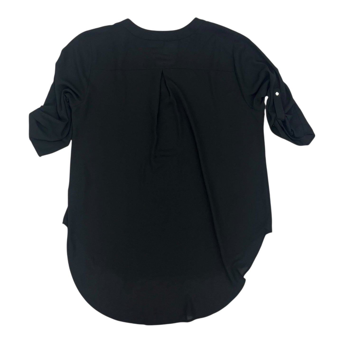 Blouse 3/4 Sleeve By Cato In Black, Size:1X