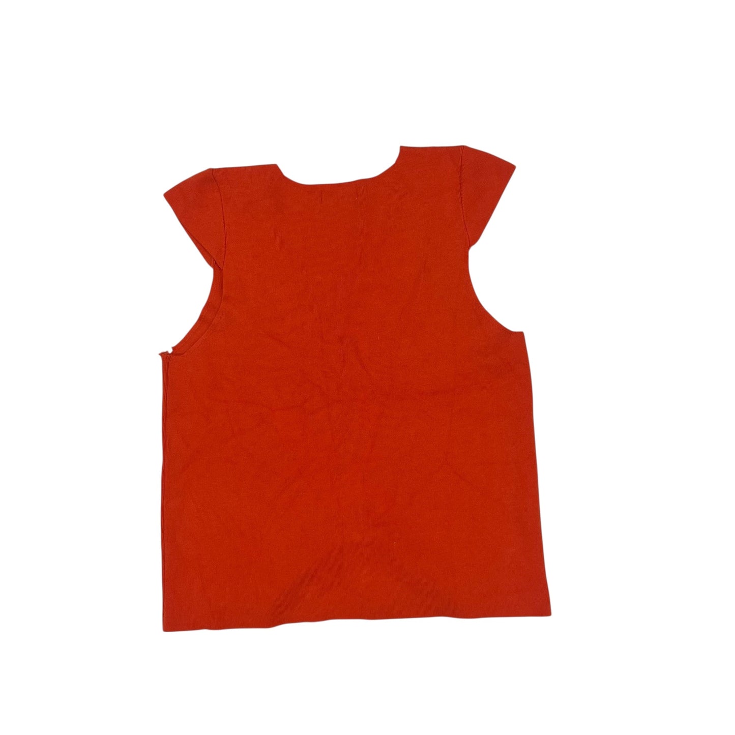 Vest Sweater By Anthropologie In Orange, Size:L