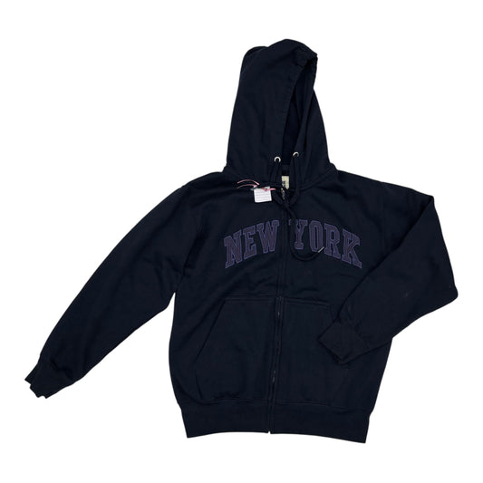 Sweatshirt Hoodie By Clothes Mentor In Navy, Size:S