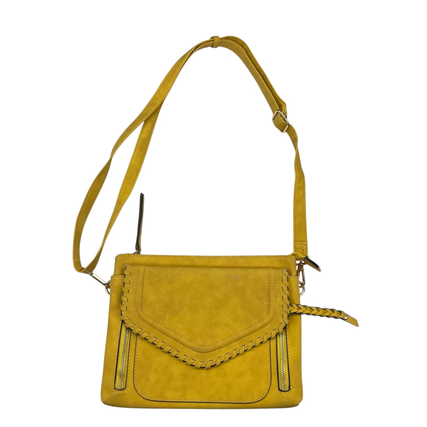 Crossbody By Clothes Mentor In Yellow, Size:Medium