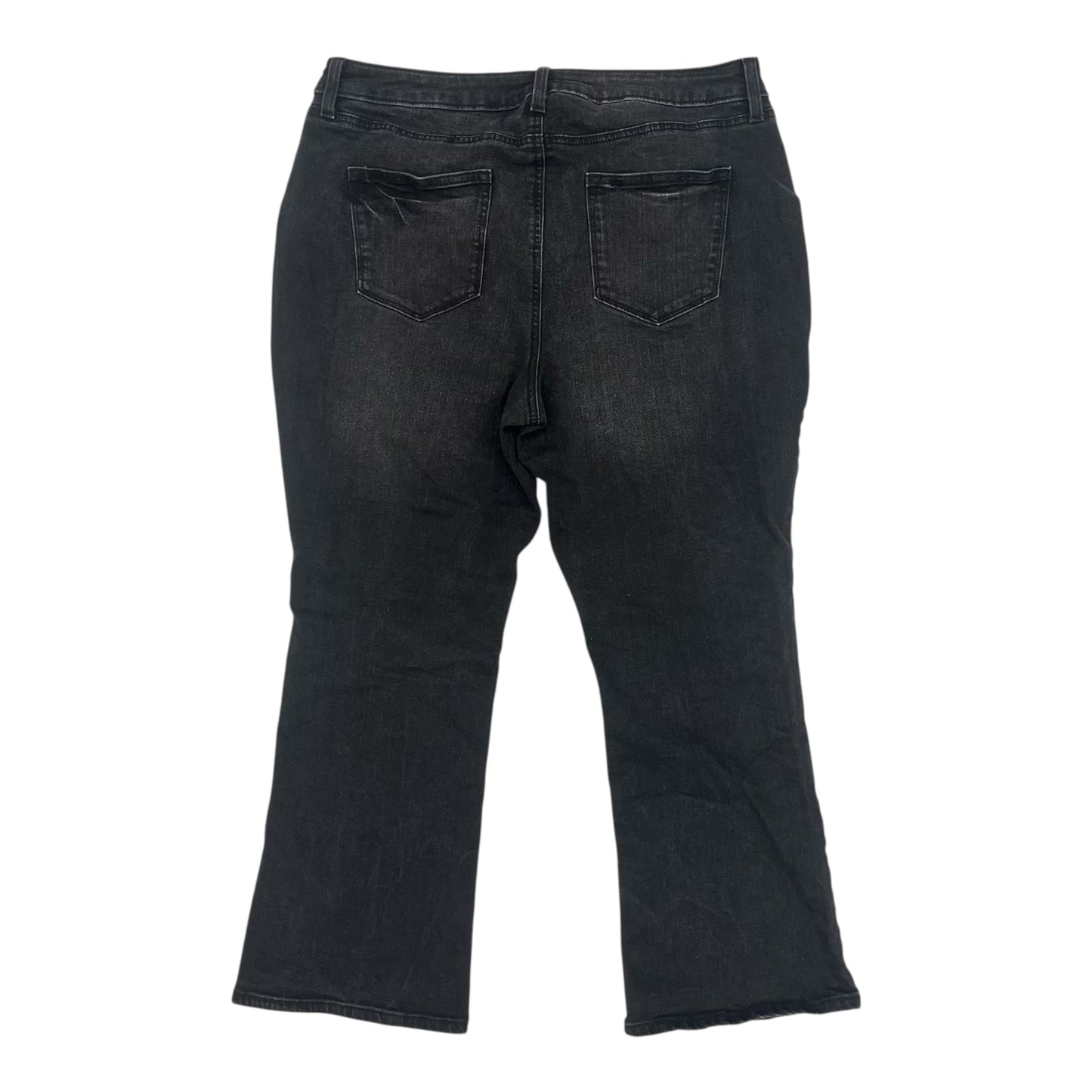 Jeans Boot Cut By Sonoma In Black Denim, Size:18