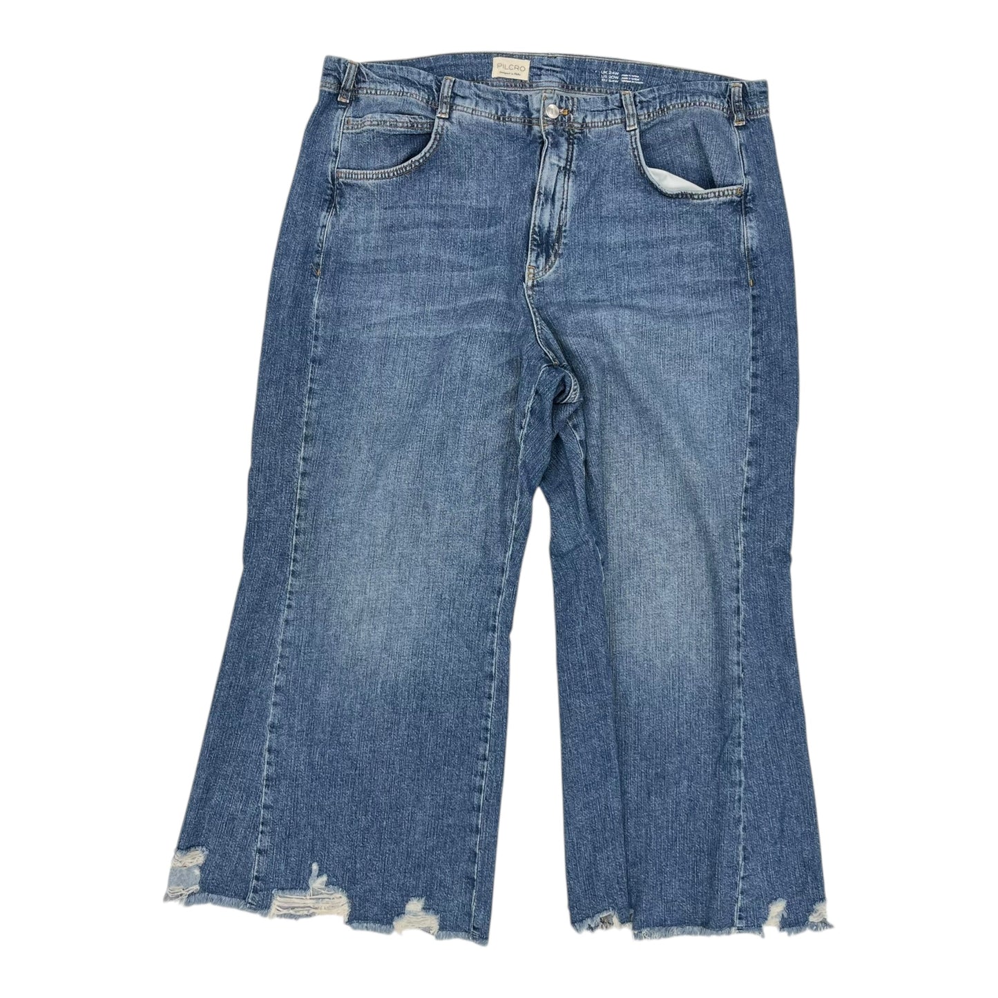 Jeans Wide Leg By Pilcro In Blue Denim, Size:20