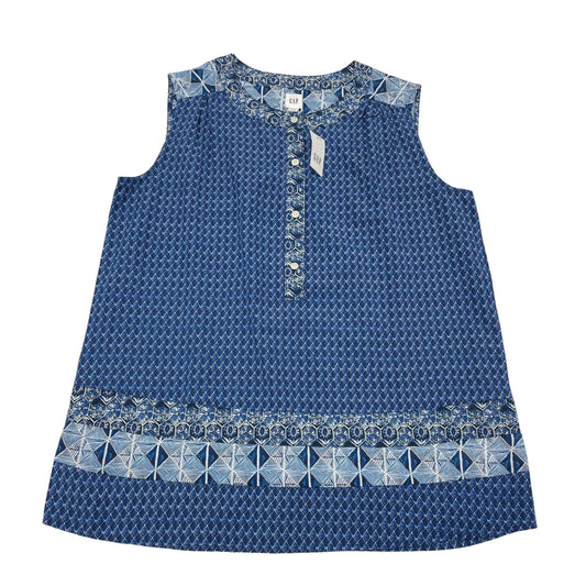 BLUE TOP SLEEVELESS by GAP Size:S