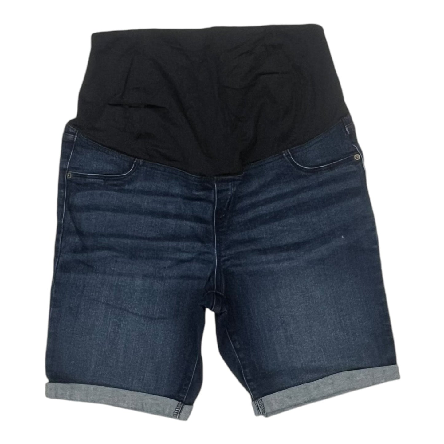 Mat Shorts By Isabel Maternity In Blue Denim, Size:14