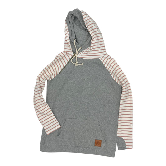 Sweatshirt Hoodie By Clothes Mentor In Grey, Size:M