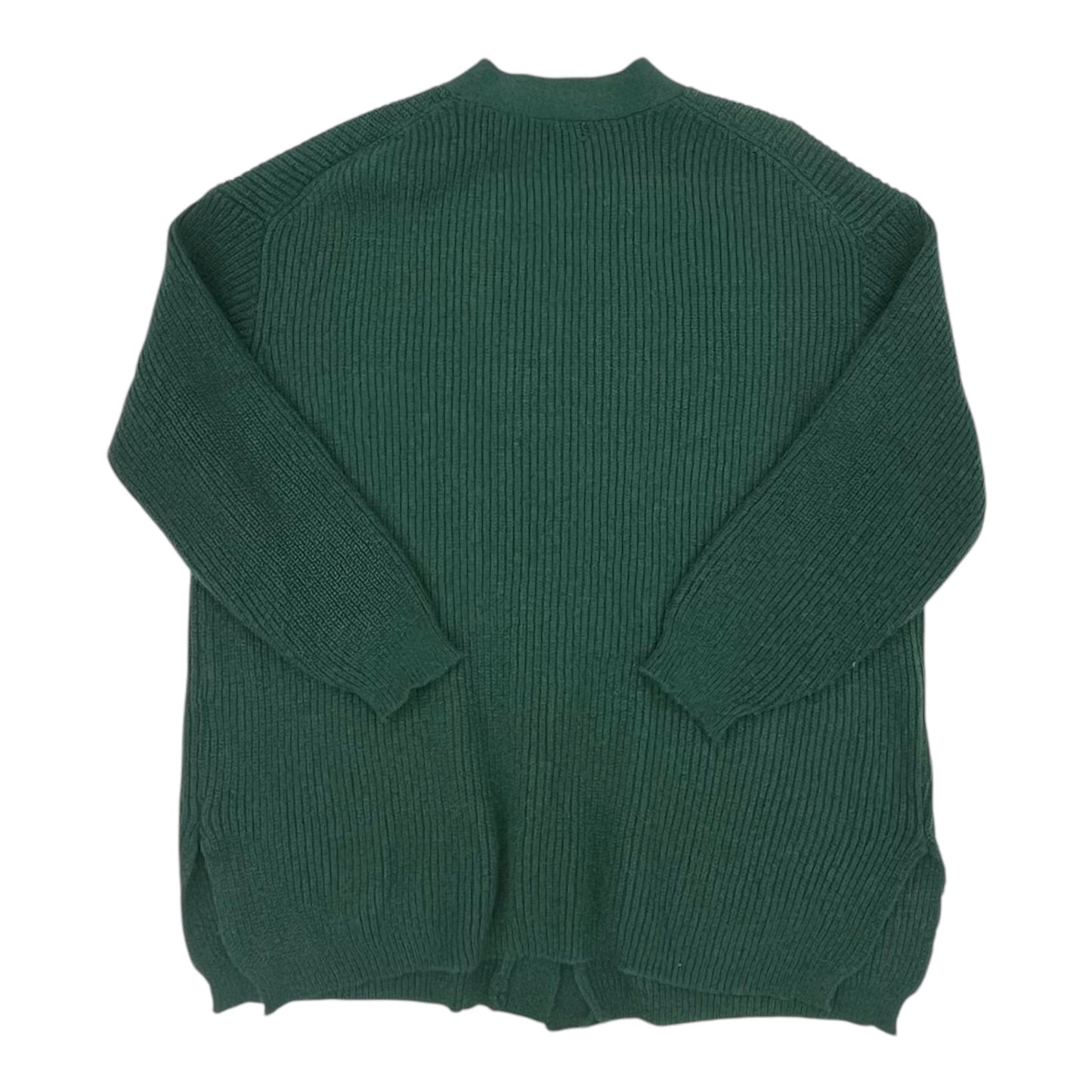 Sweater Cardigan By Debut In Green, Size:M