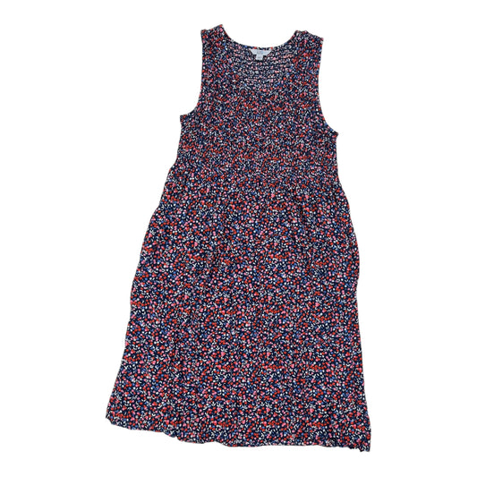 Dress Casual Midi By Croft And Barrow In Blue, Size:Xl