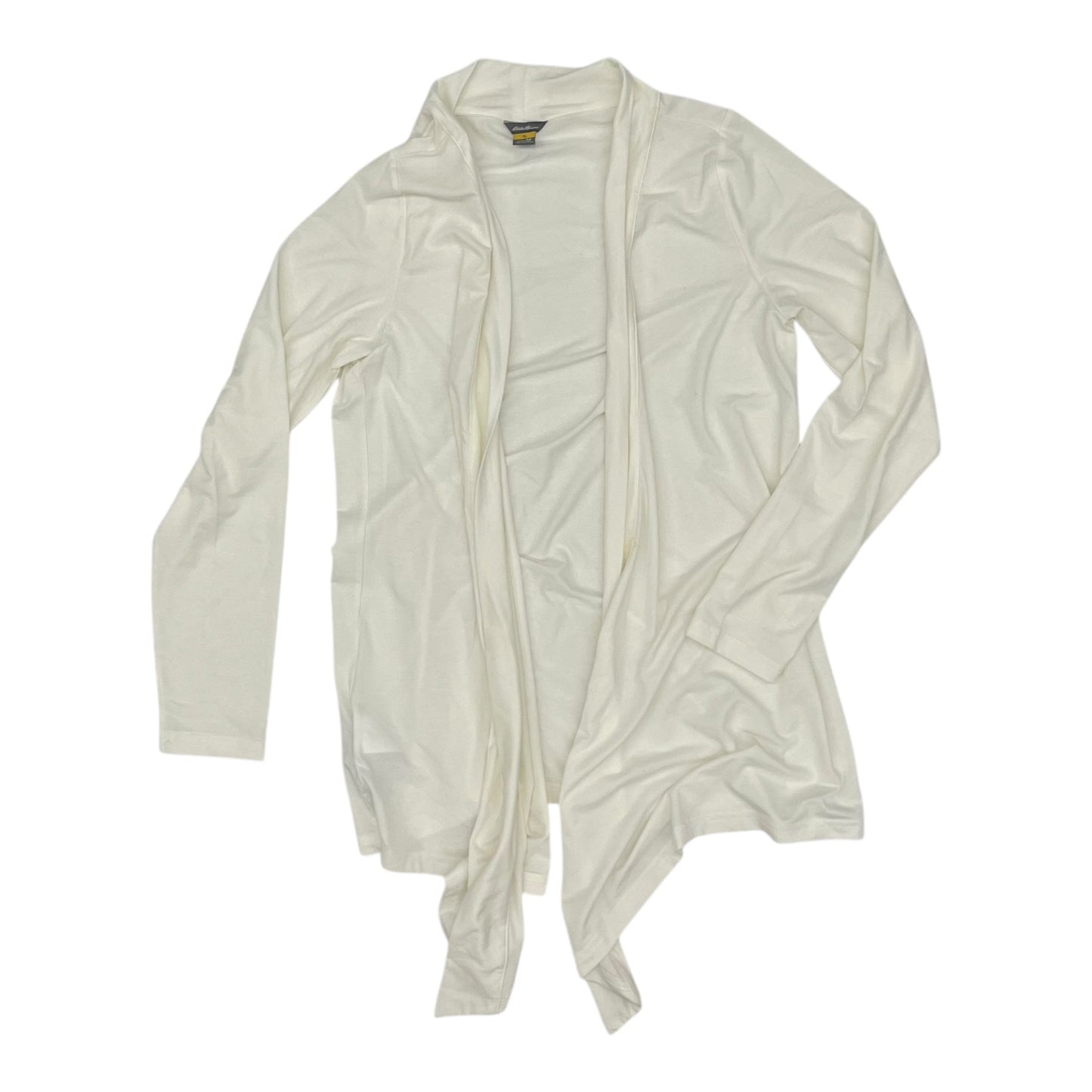 Cardigan By Eddie Bauer In Cream, Size:M