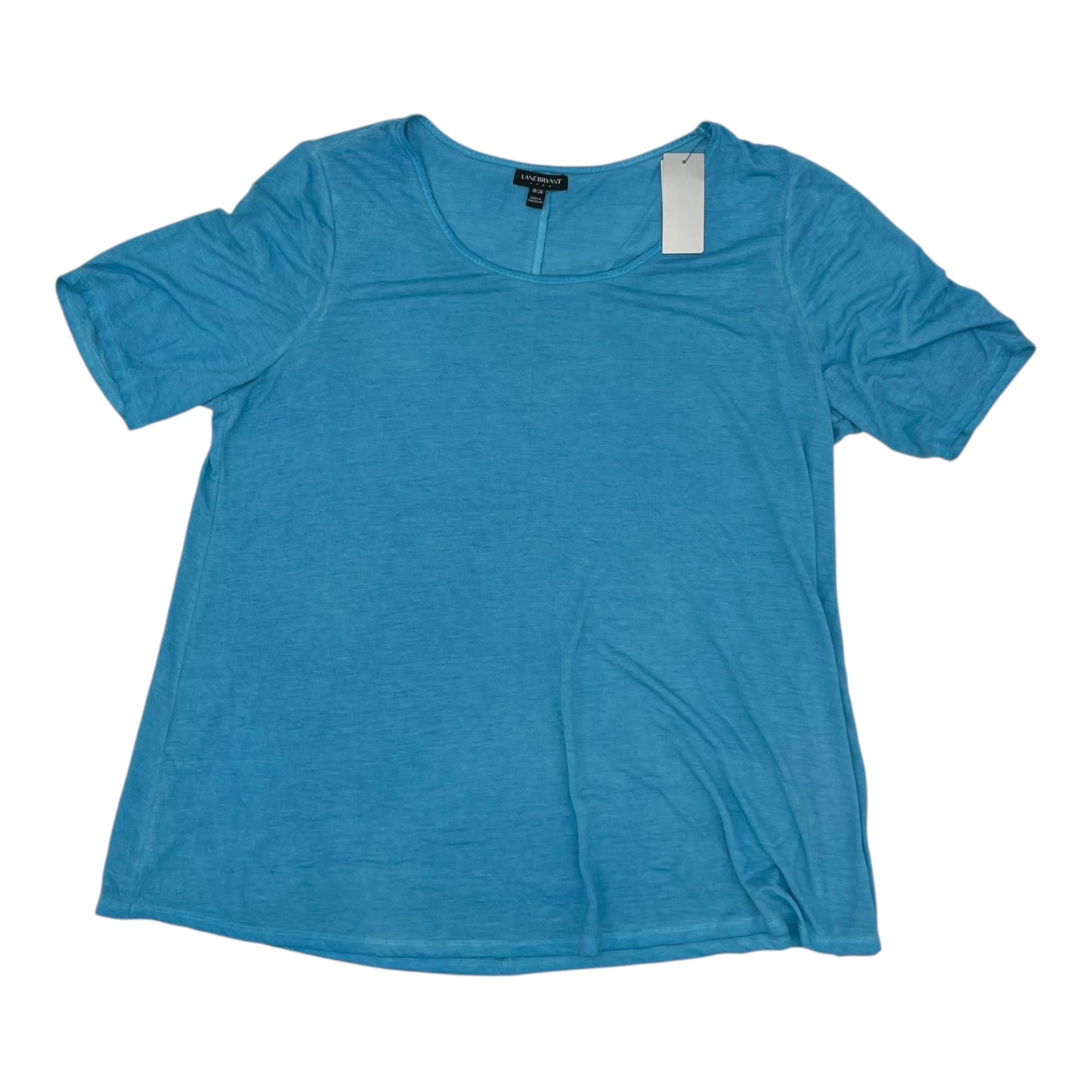 Top Ss Basic By Lane Bryant In Blue, Size:2X