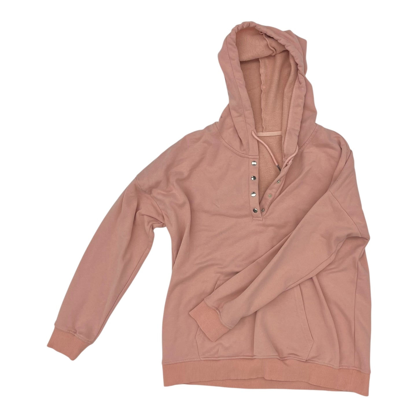 Sweatshirt Hoodie By Clothes Mentor In Pink, Size:Xl