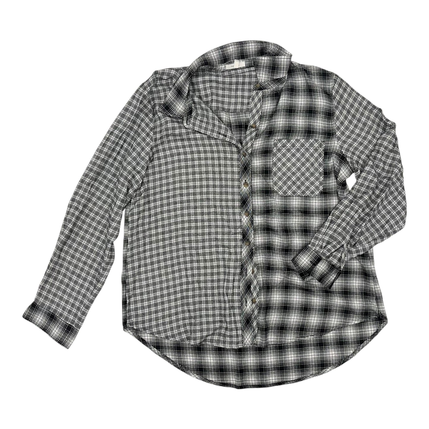 Top Ls By Maurices In Black & White, Size:Xl