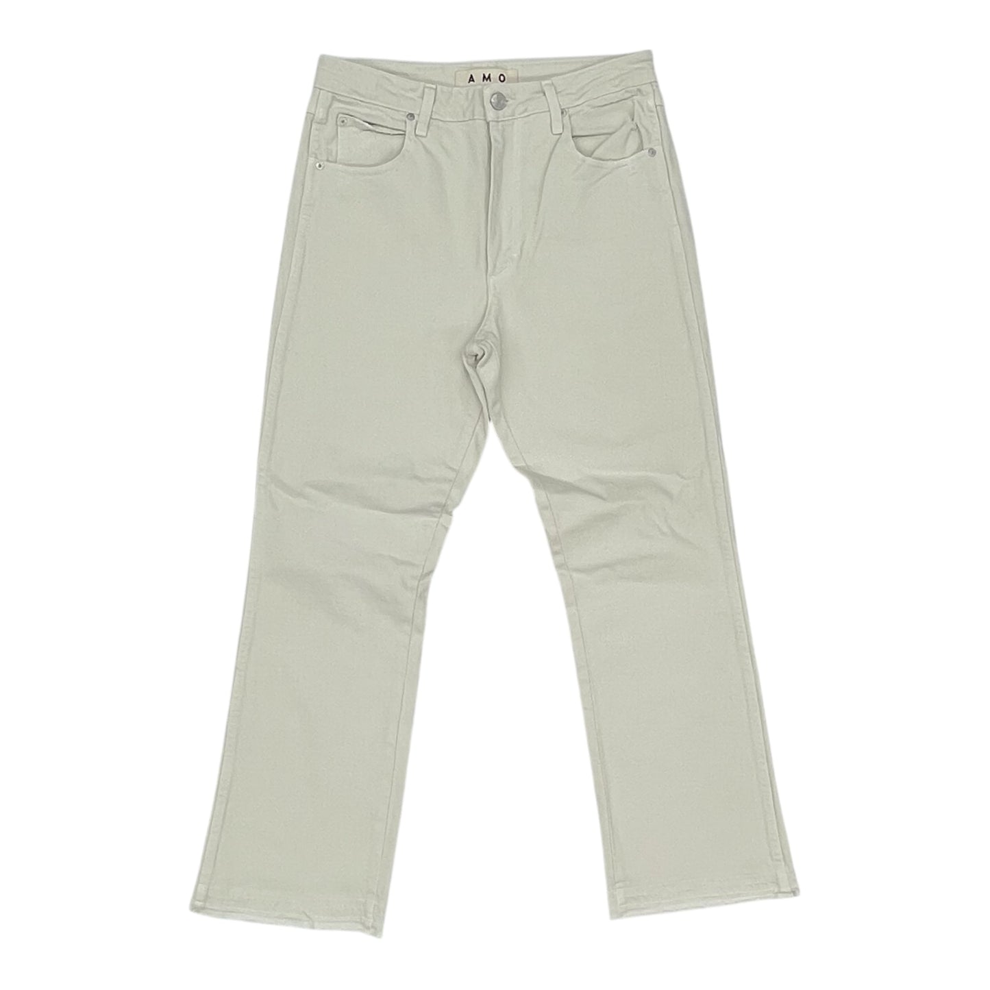 Jeans Straight By Amo In Cream Denim, Size:8