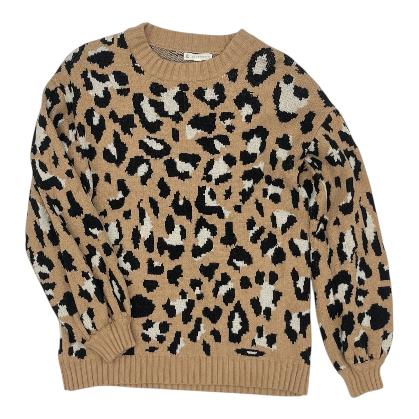 Sweater By Clothes Mentor In Leopard Print, Size:M