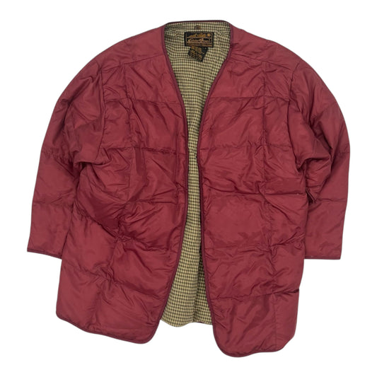 Jacket Puffer & Quilted By Eddie Bauer In Red, Size:M