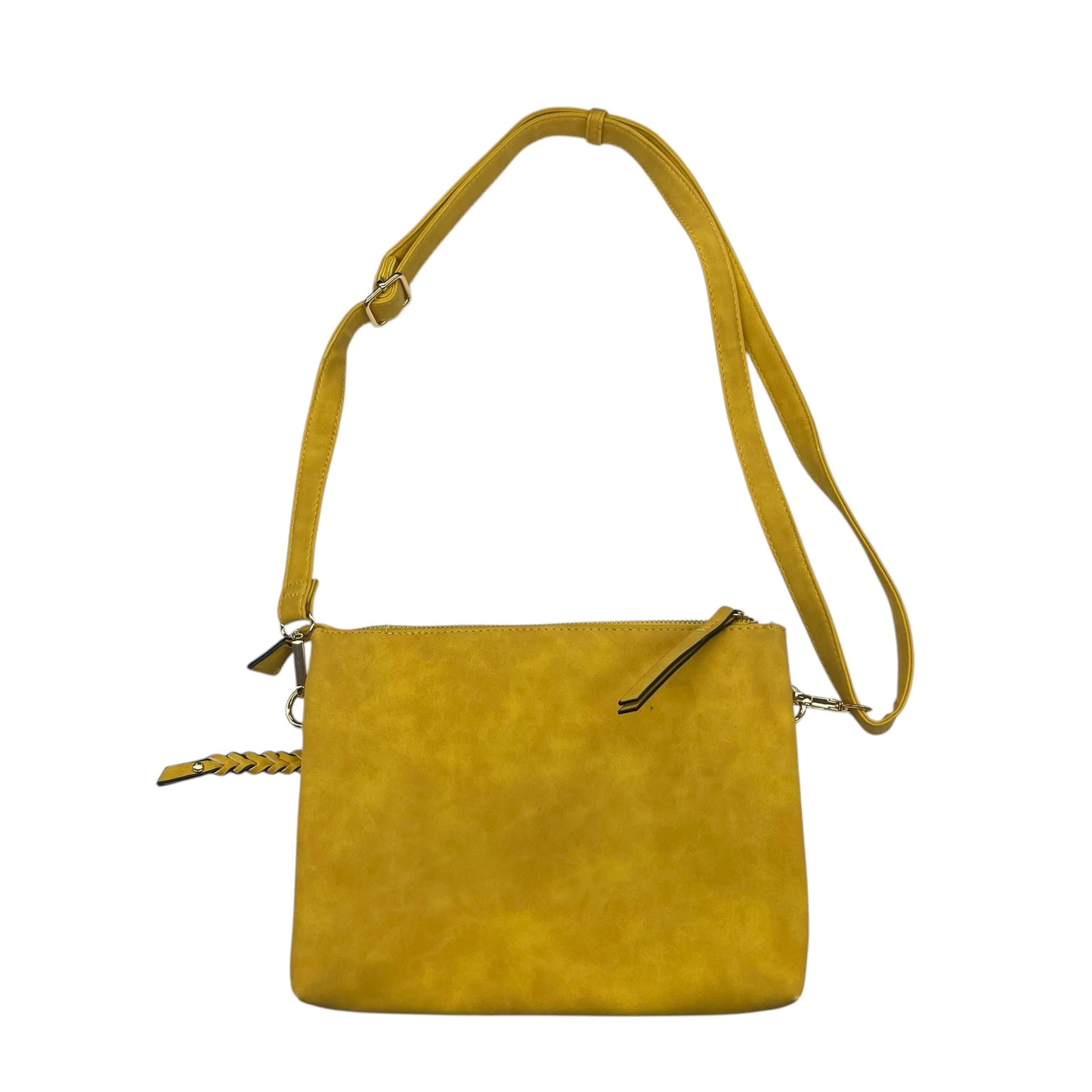 Crossbody By Clothes Mentor In Yellow, Size:Medium