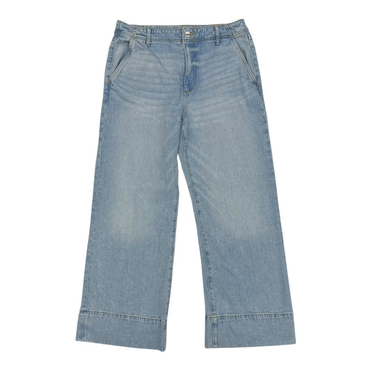 Jeans Wide Leg By Loft In Blue Denim, Size:12