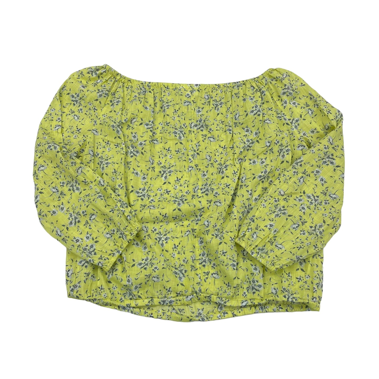 YELLOW TOP 3/4 SLEEVE by GAP Size:S