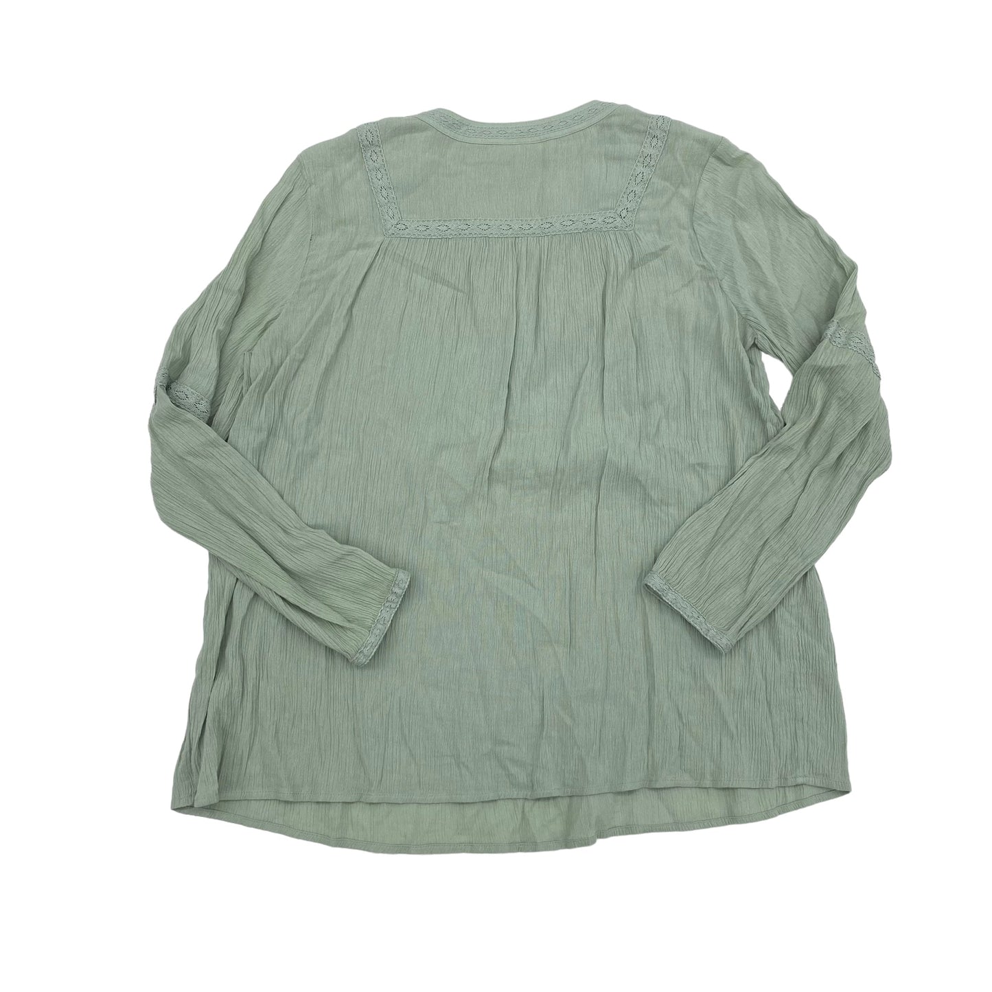 GREEN TOP LS by J. JILL Size:M