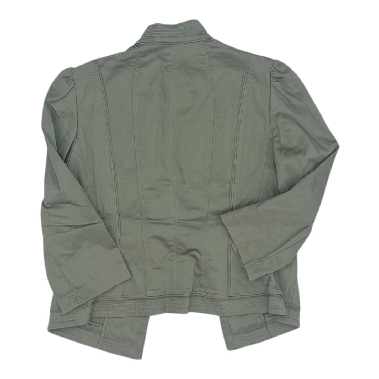 Jacket Moto By White House Black Market In Green, Size:M