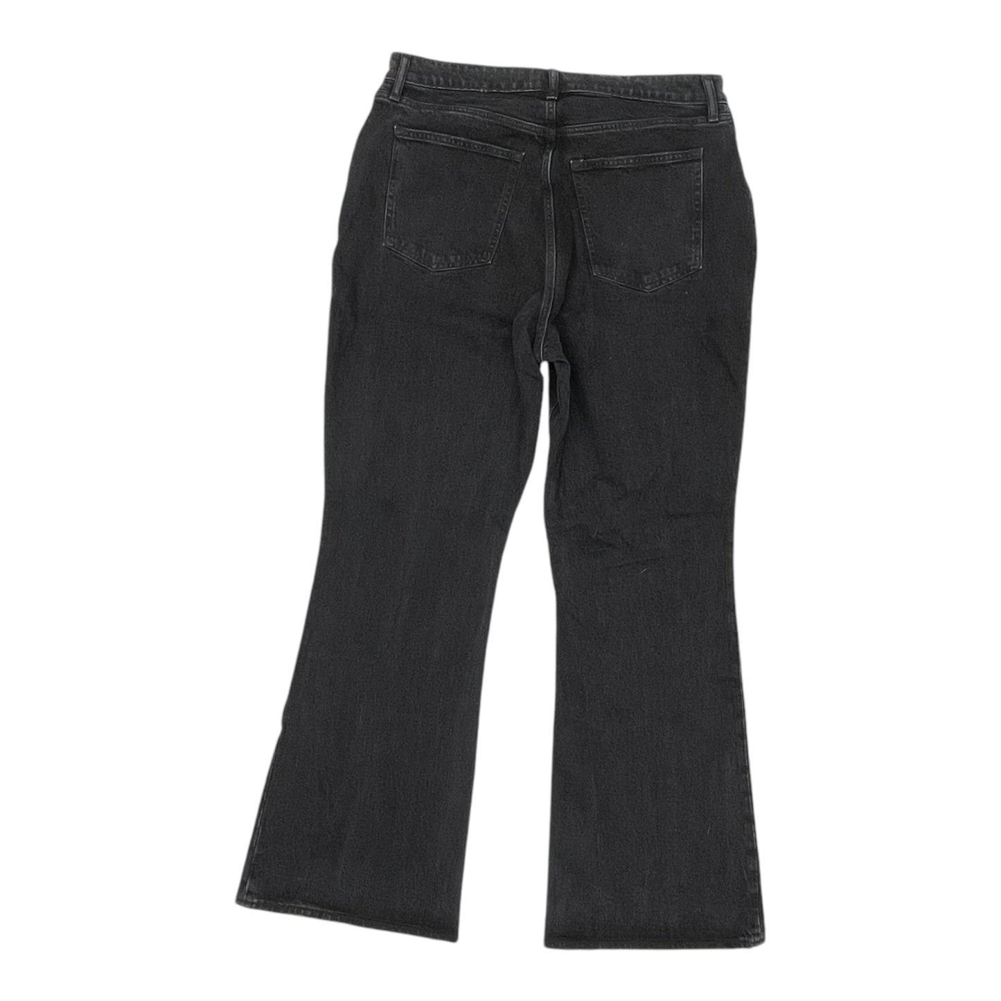 JEANS BOOT CUT by ABERCROMBIE AND FITCH In BLACK DENIM, Size: 16