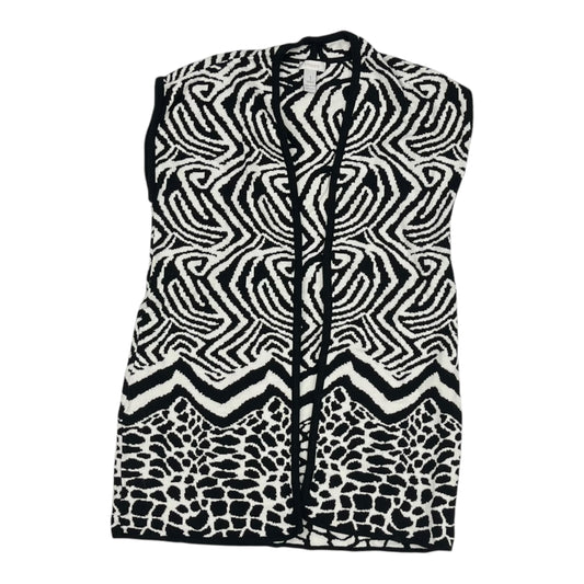 Cardigan By Chicos In Black & White, Size:M