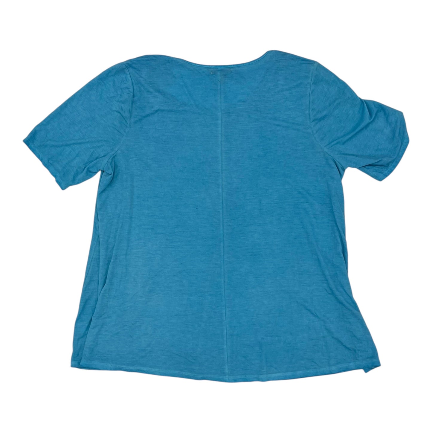 Top Ss Basic By Lane Bryant In Blue, Size:2X