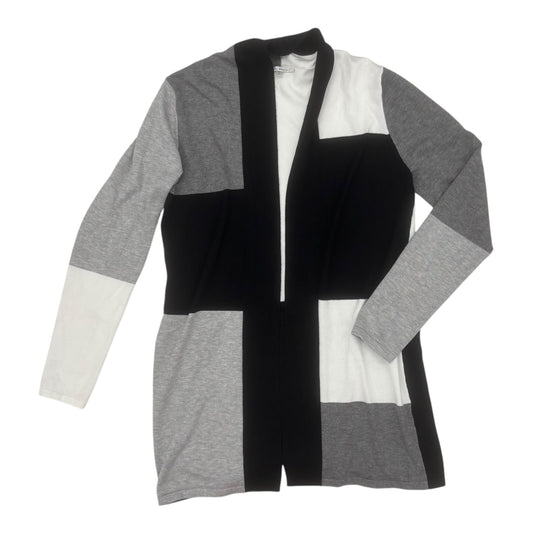 Sweater Cardigan By Vila Milano In Grey & White, Size:S