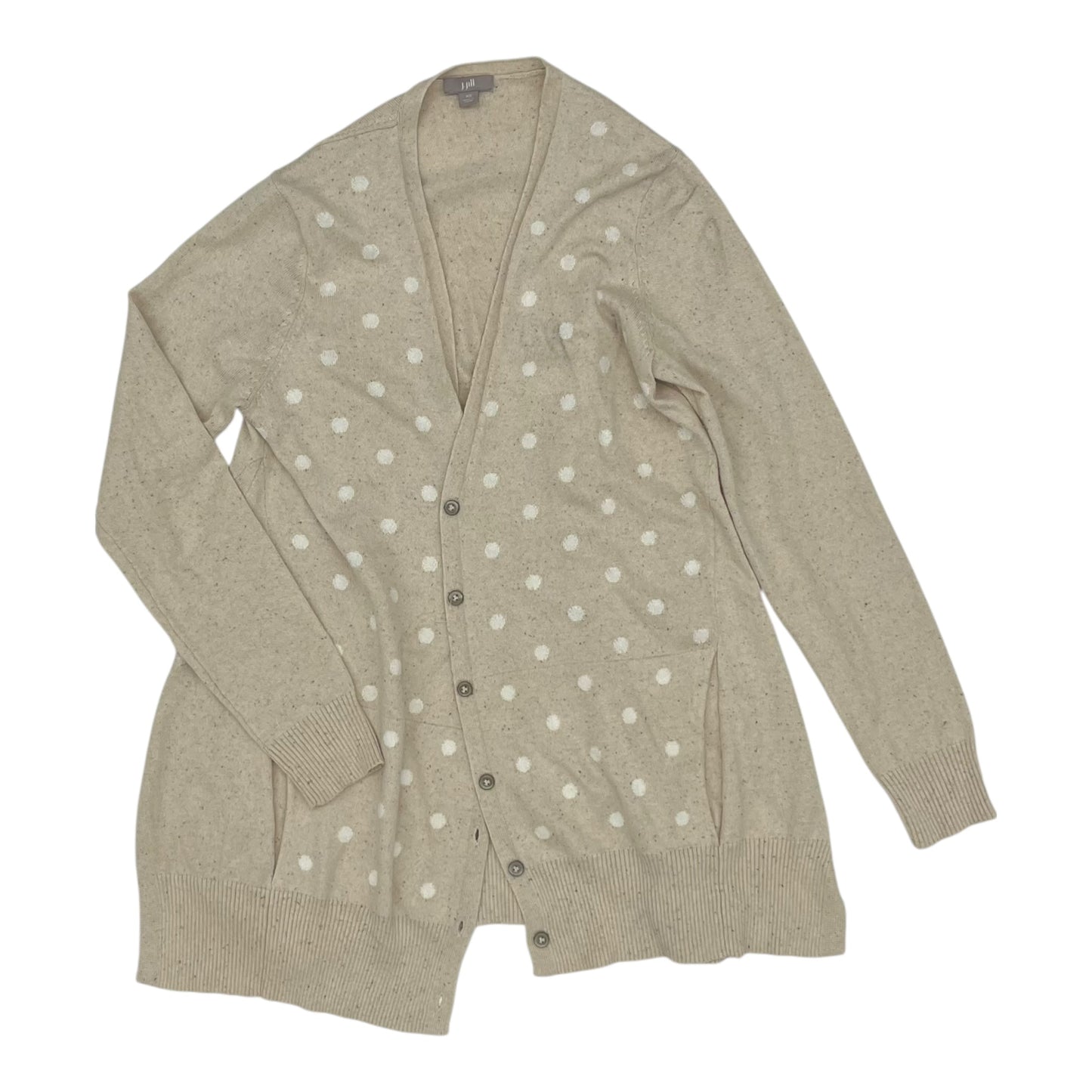 Cardigan By J. Jill In Tan, Size:Xs