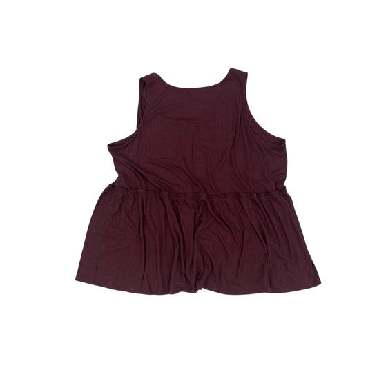 Top Sleeveless By Torrid In Purple, Size:4X