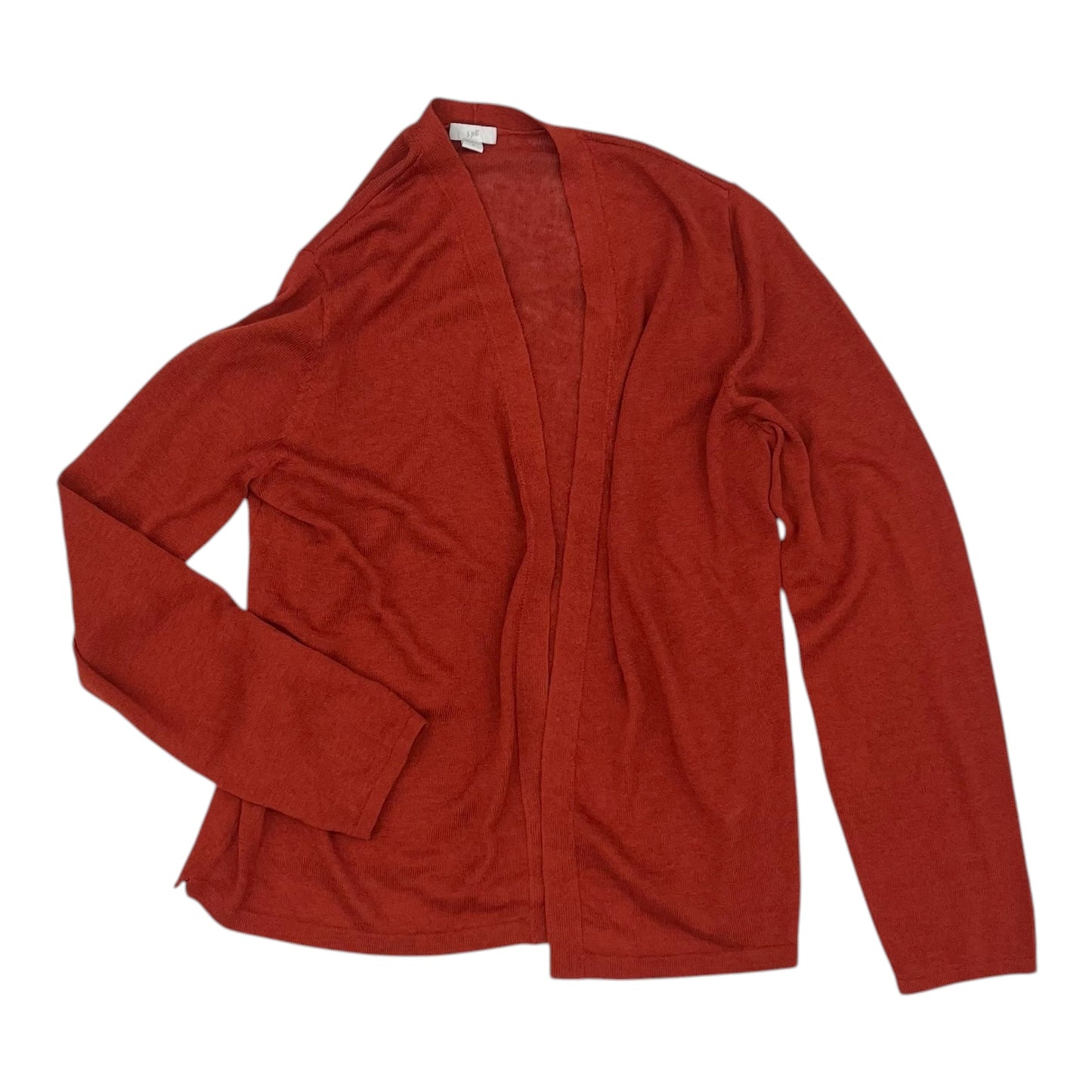 Sweater Cardigan By J. Jill In Orange, Size:M