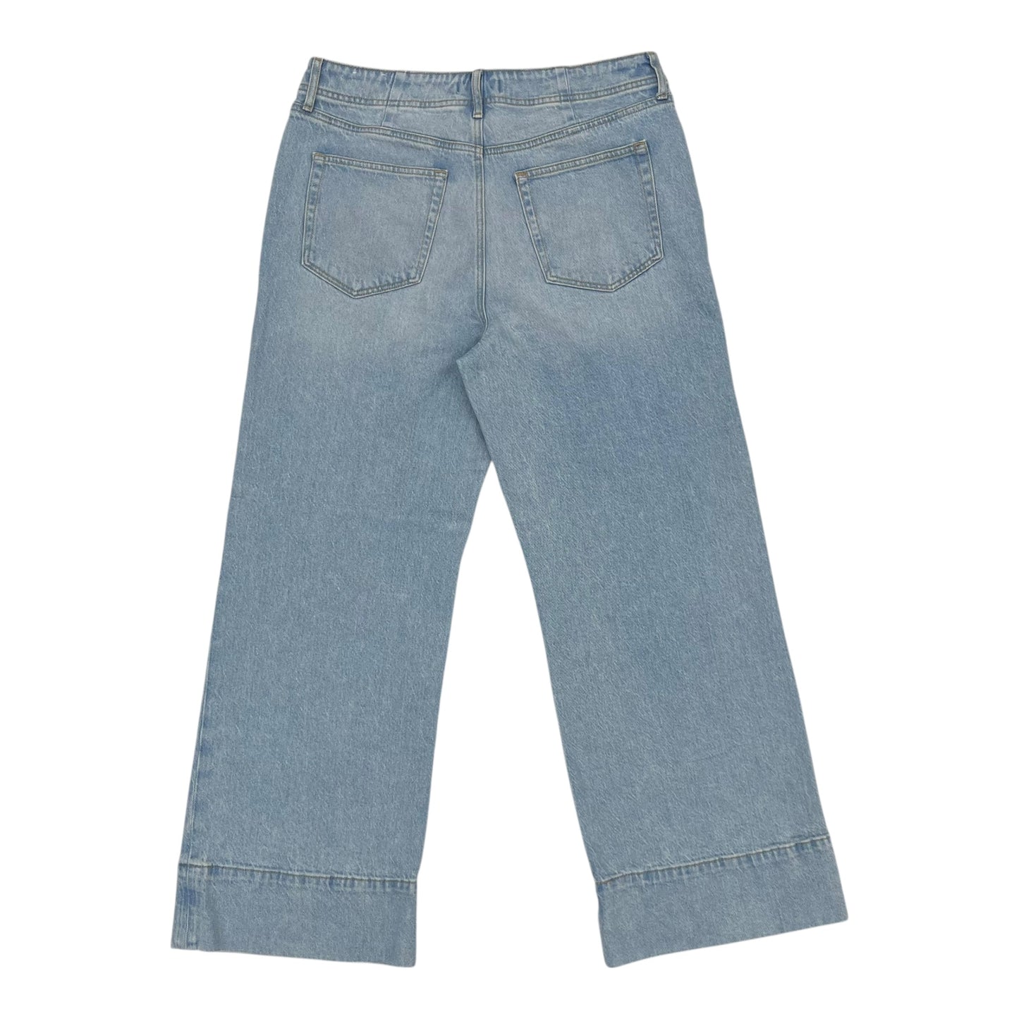 Jeans Wide Leg By Loft In Blue Denim, Size:12