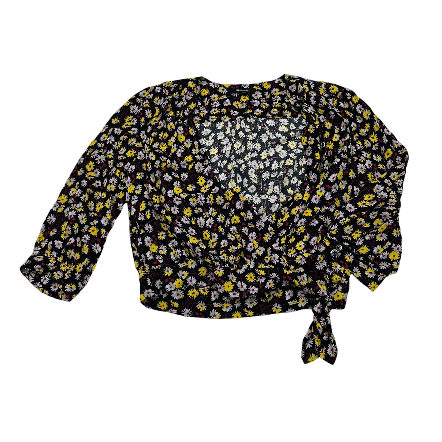 Top Ls By Madewell In Black & Yellow, Size:S