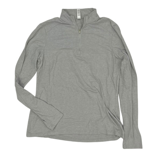 Athletic Top Ls Collar By Kyodan In Grey, Size:M