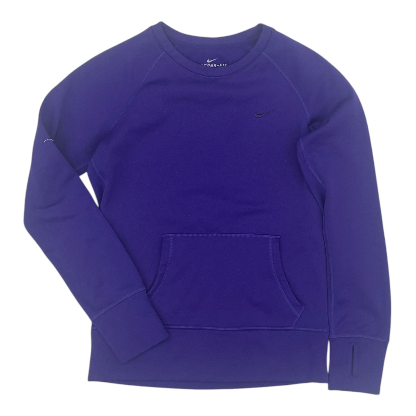 Athletic Top Ls Crewneck By Nike In Purple, Size:S