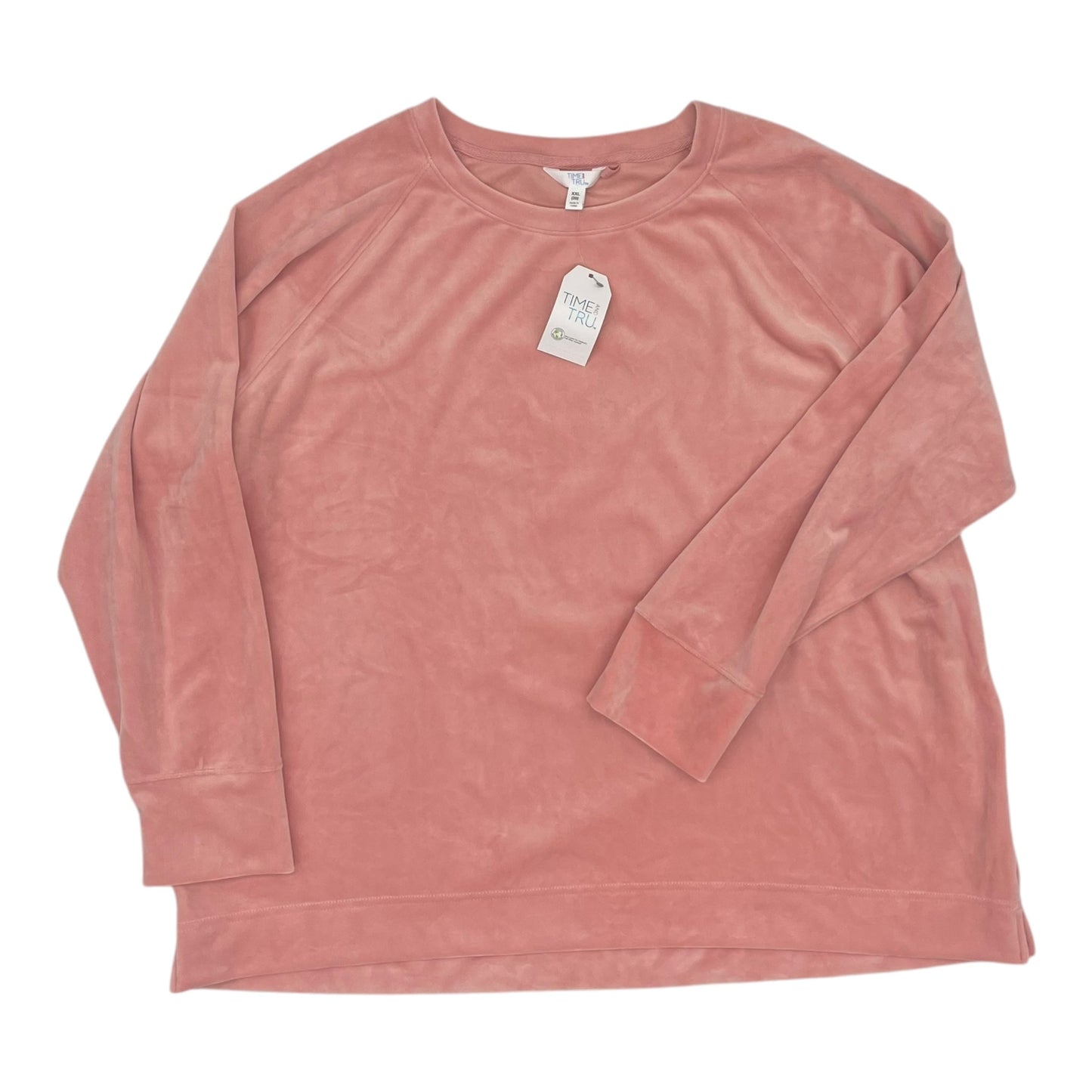 Top Ls By Time And Tru In Pink, Size:Xxl