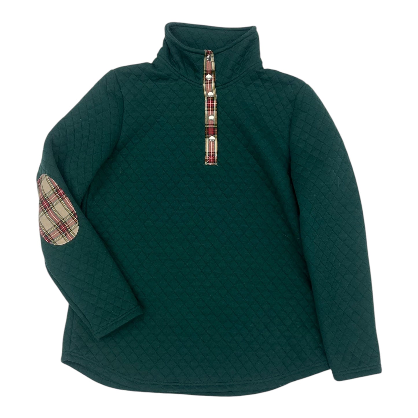 Sweatshirt Collar By Clothes Mentor In Green, Size:L