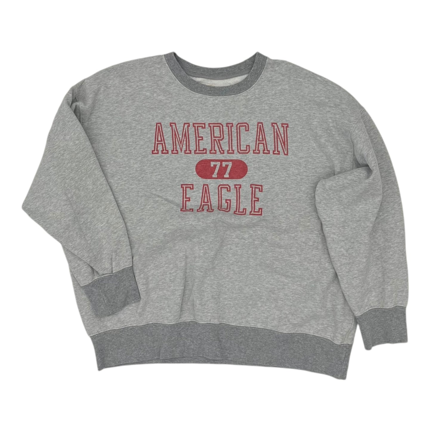 Sweatshirt Crewneck By American Eagle In Grey, Size:L