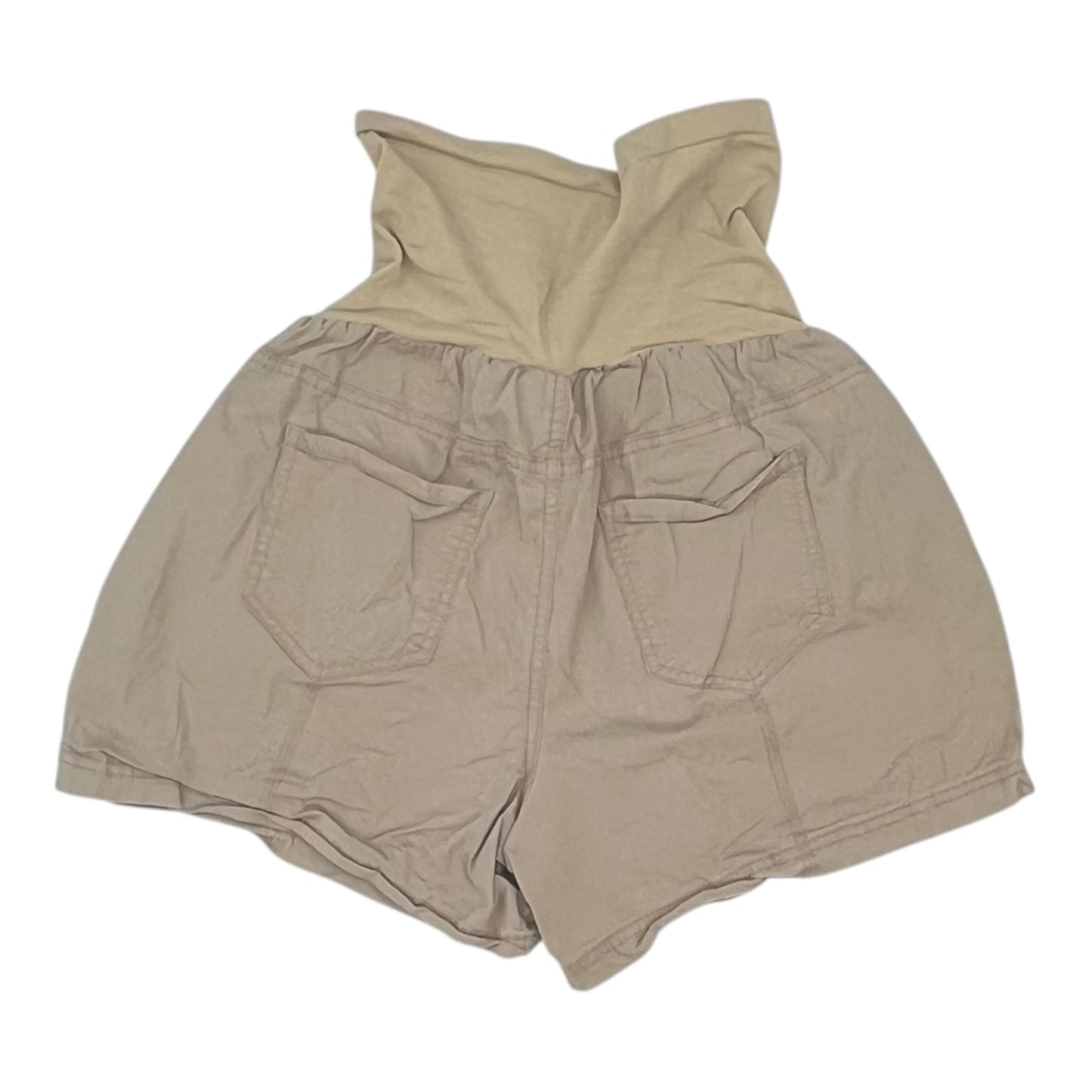 Mat Shorts By Motherhood In Tan, Size:L