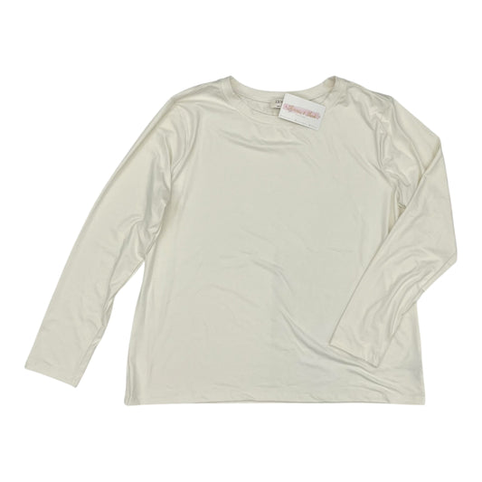 Top Ls Basic By Zenana Outfitters In Cream, Size:3X