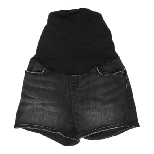 Mat Shorts By Isabel Maternity In Black Denim, Size:2
