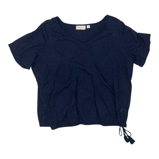 Top Ss By Belle By Kim Gravel In Blue, Size:L