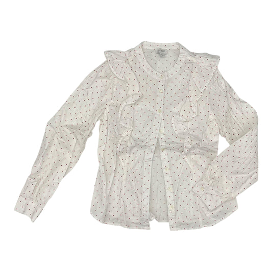 Blouse Ls By J. Crew In White, Size:S