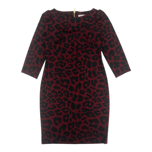 Dress Work By Calvin Klein In Black & Red, Size:12