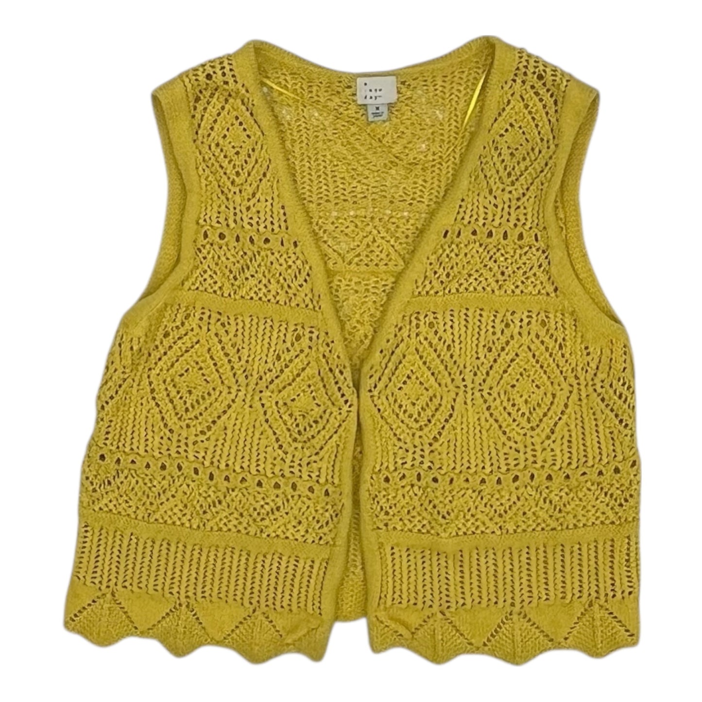 VEST SWEATER by A NEW DAY In YELLOW, Size: M