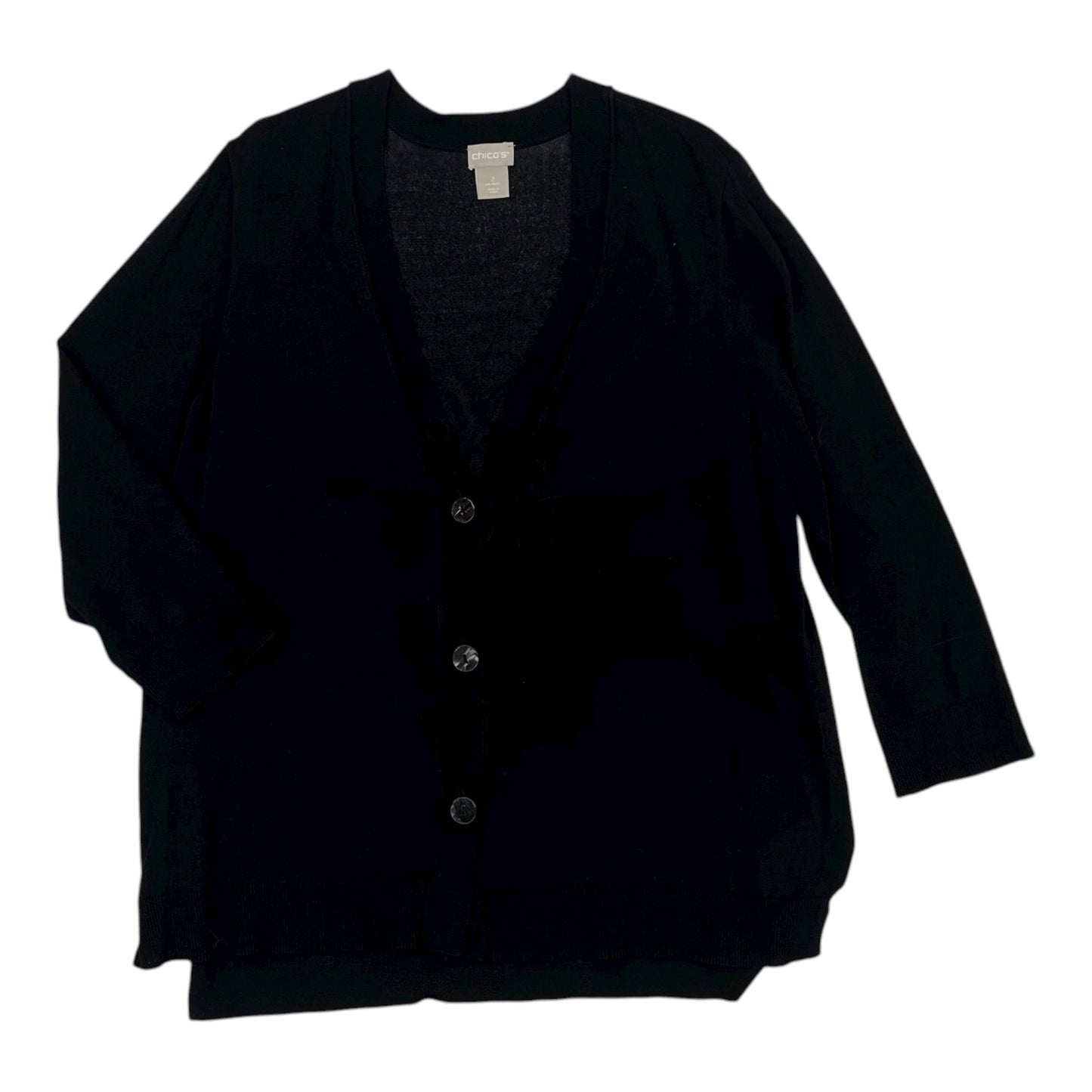 Cardigan By Chicos In Black, Size:L