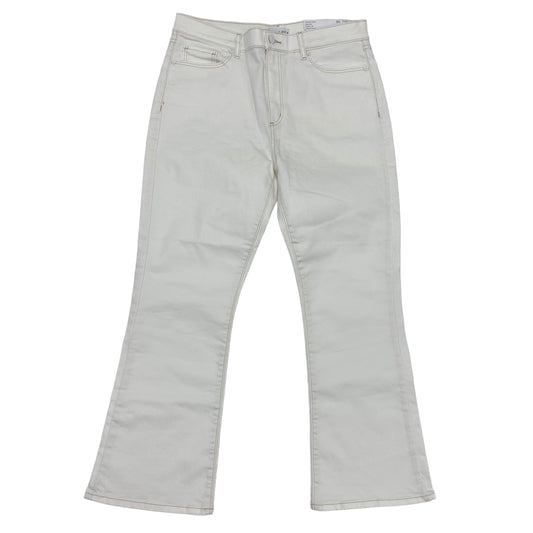 WHITE DENIM JEANS STRAIGHT by LOFT Size:10