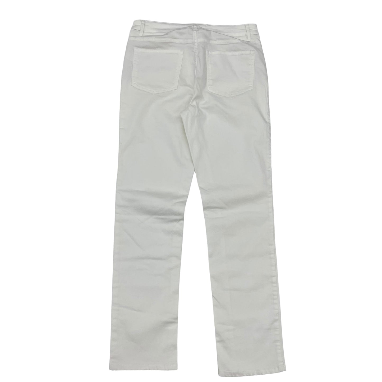 WHITE DENIM JEANS STRAIGHT by J. JILL Size:8